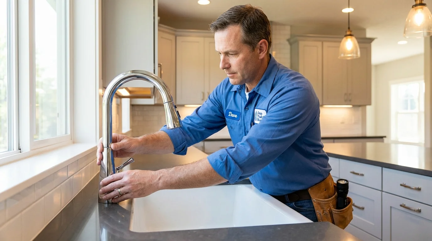 Kitchen faucet installation by Johns Plumbing LLC in Stevenson