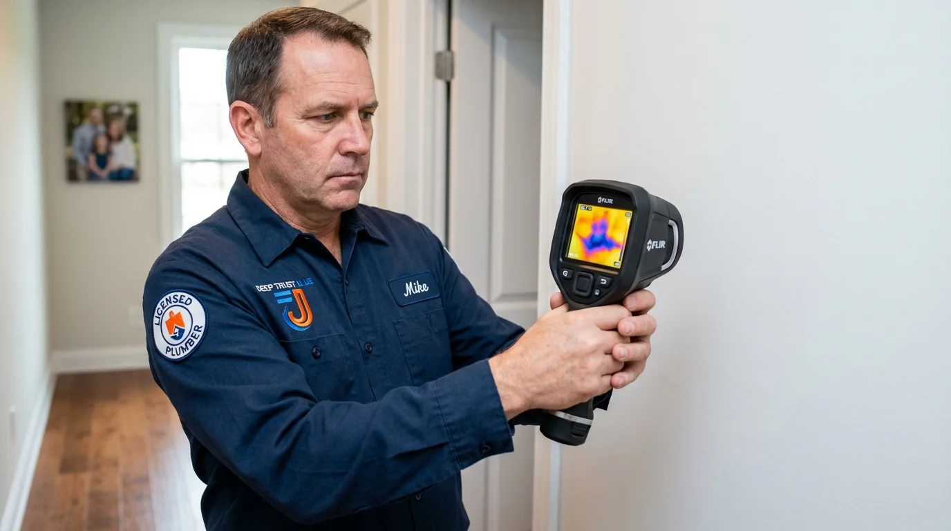 Thermal imaging leak detection by Johns Plumbing LLC in Stevenson